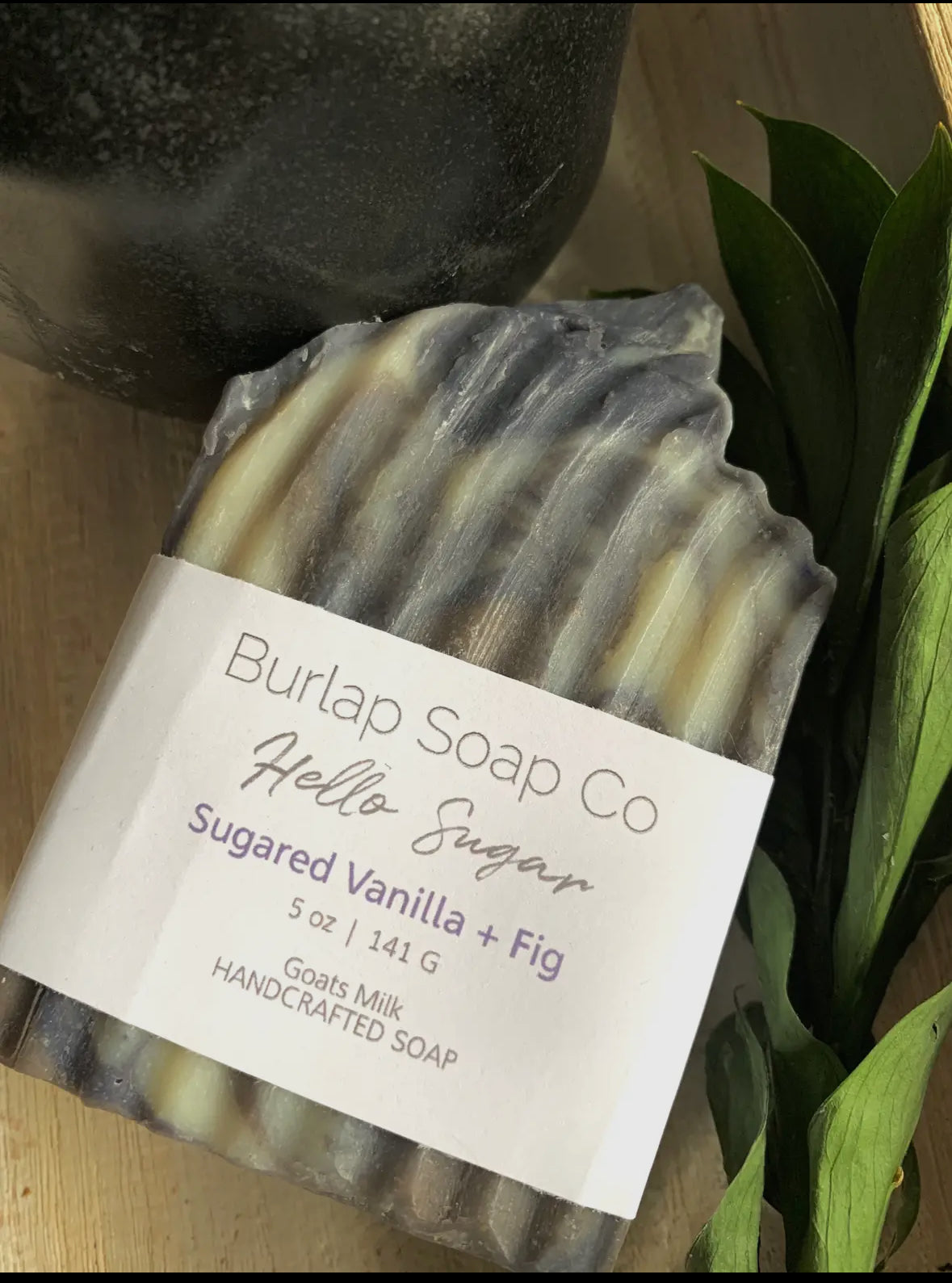Sugared vanilla and fig soap