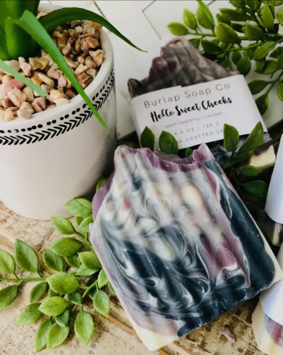 Sweet raspberry and coconut soap