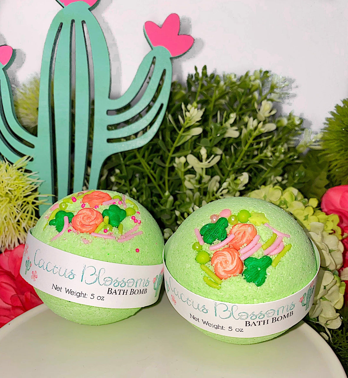 Cactus blossom bath bomb