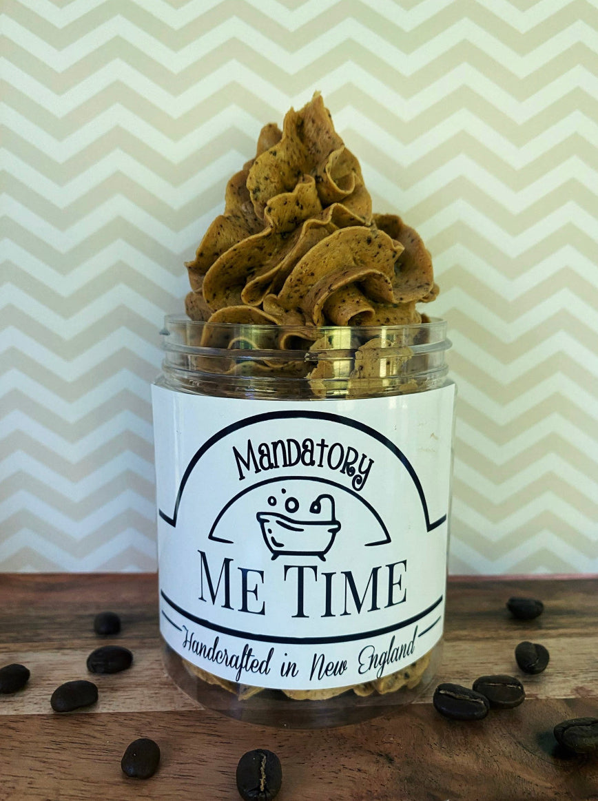 Hazelnut mudslide foaming coffee bath scrub