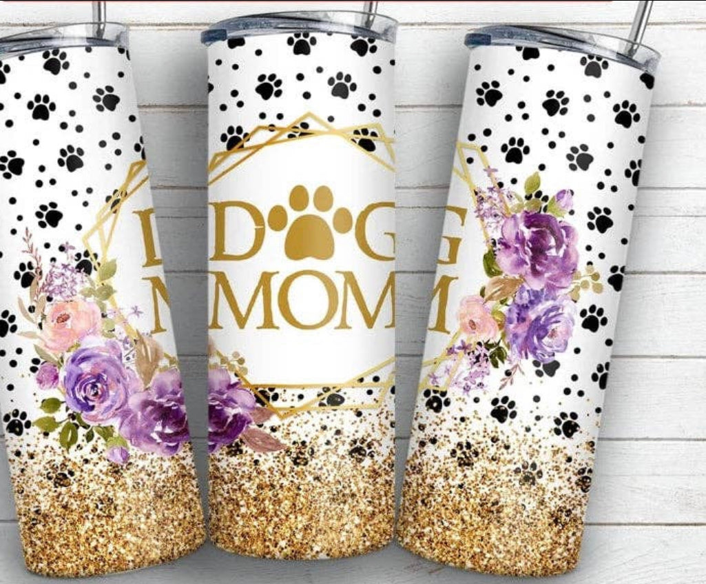 Dog mom tumbler