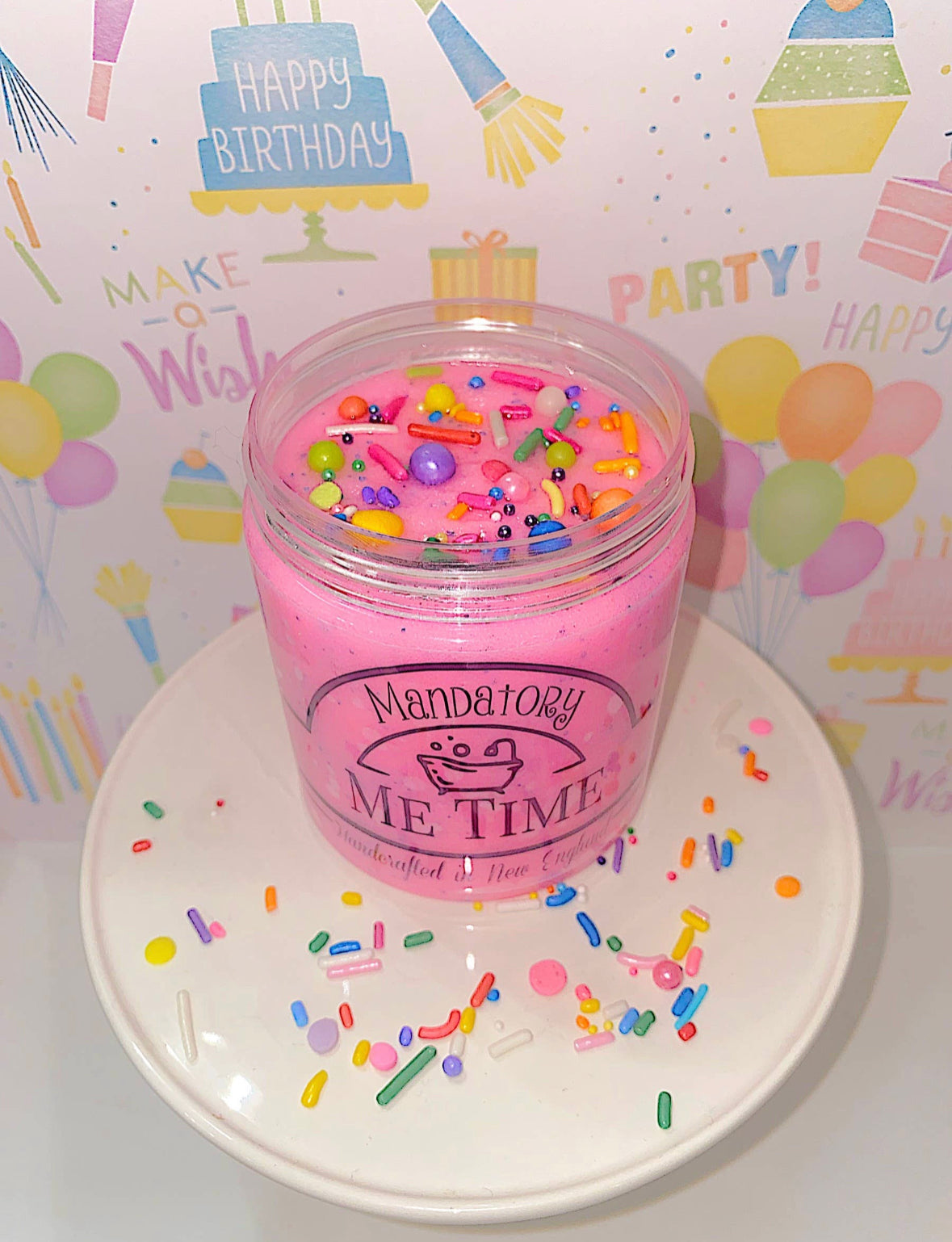 Birthday cake sugar scrub