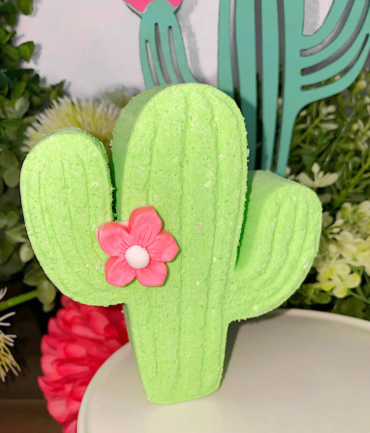 Cactus bath bomb