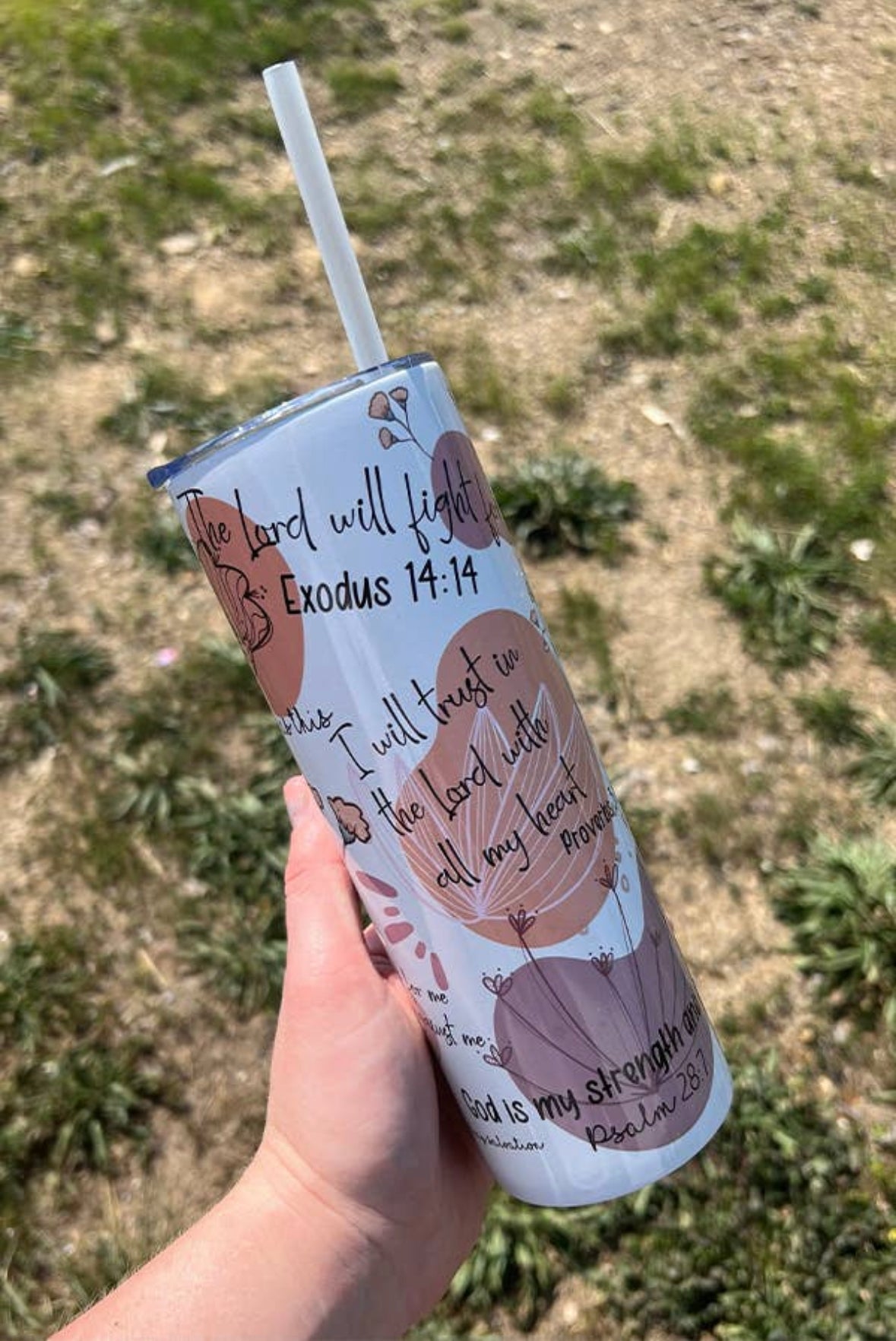 Christian quotes tumbler