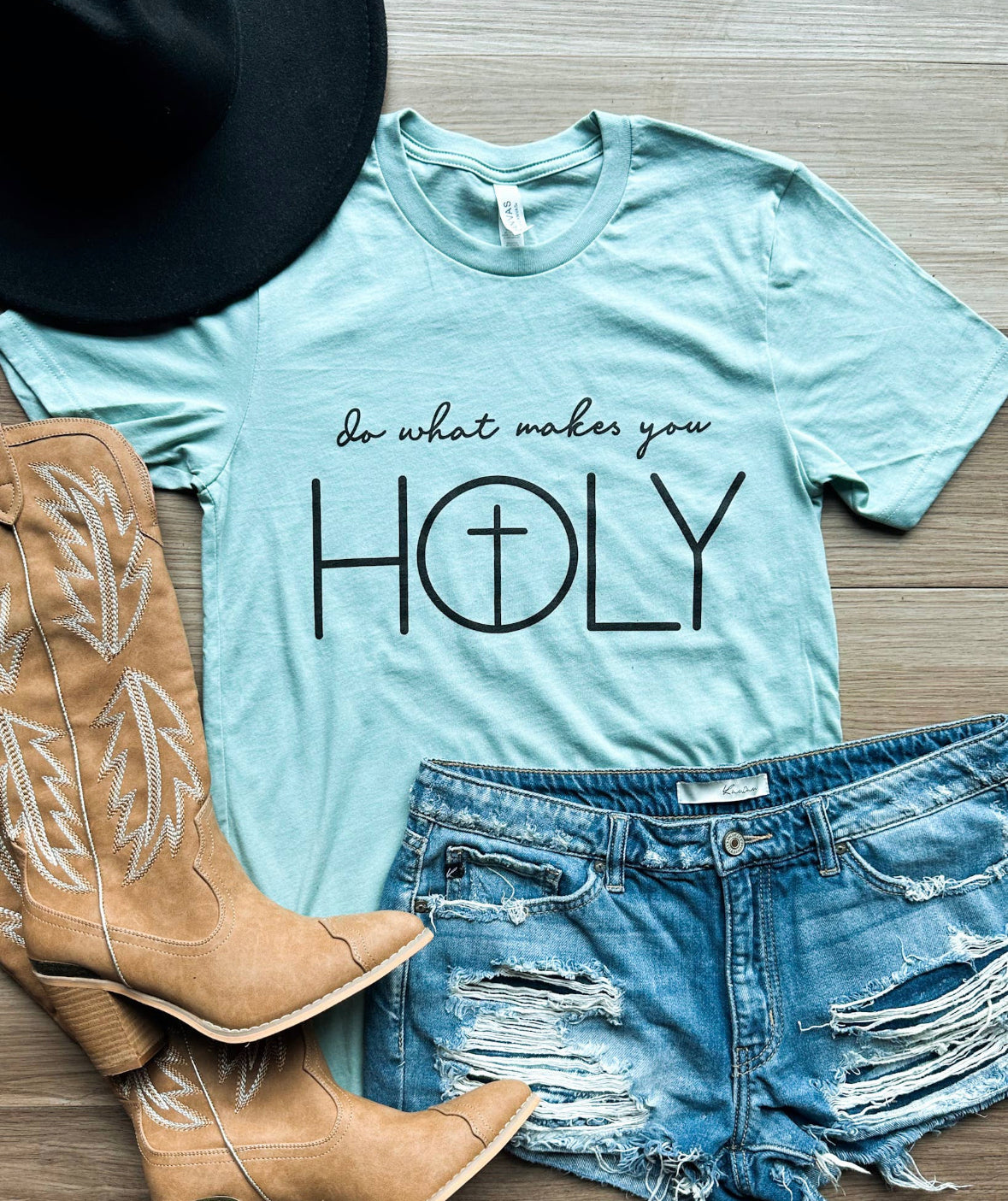 What makes you holy graphic tee