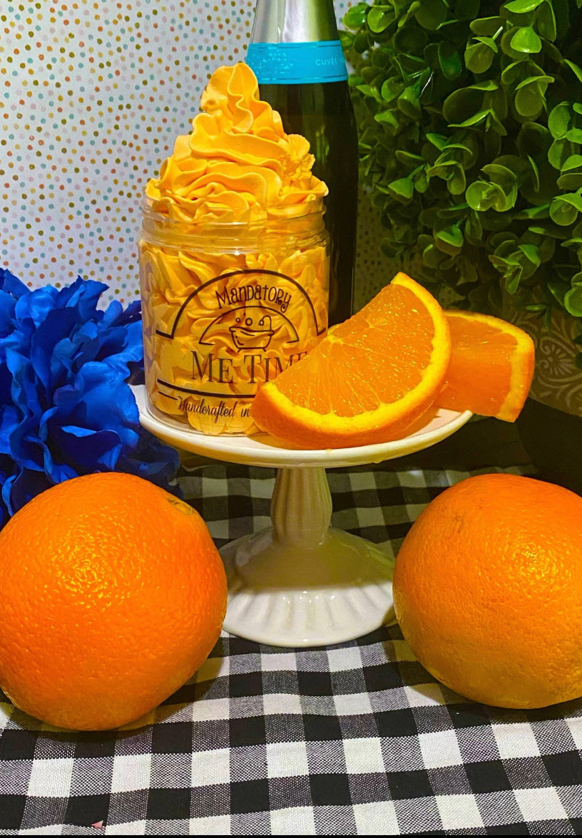 Orange mimosa whipped body butter