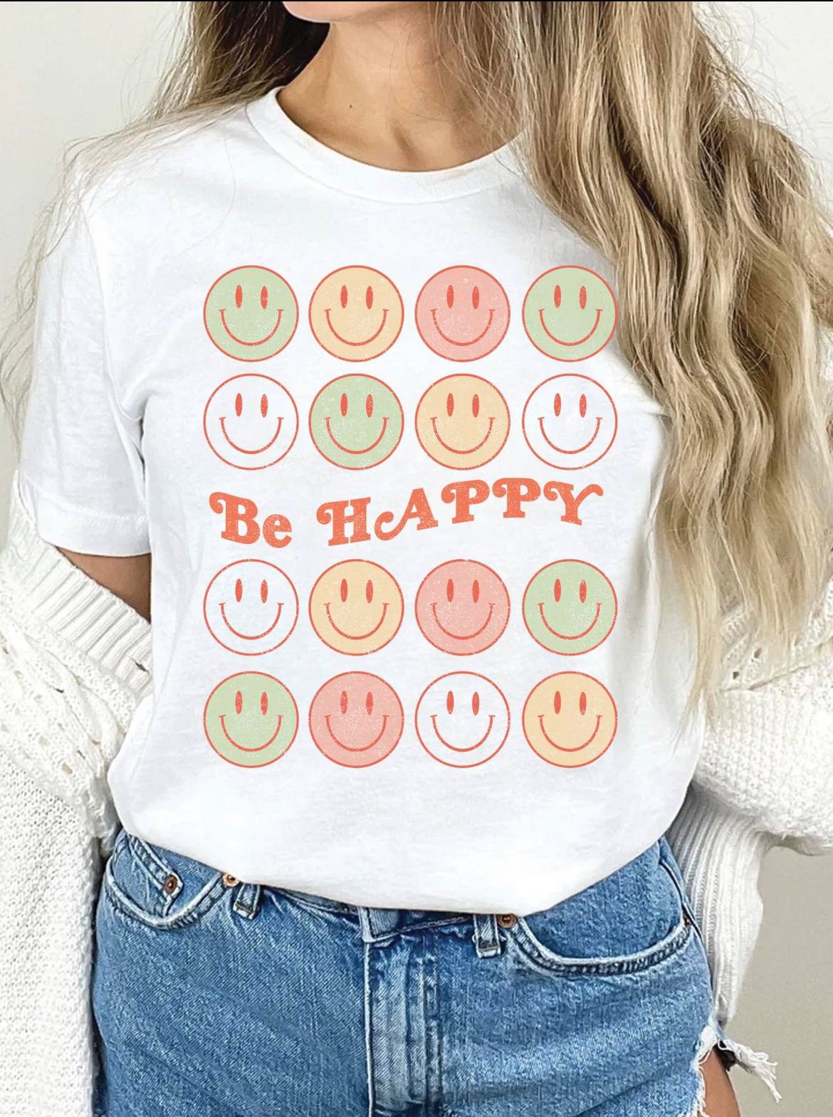 Be happy smile tee