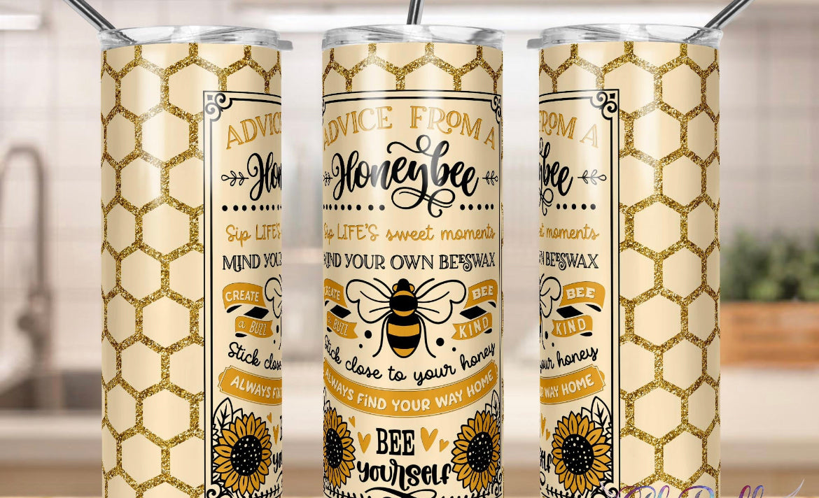 Honey bee tumbler