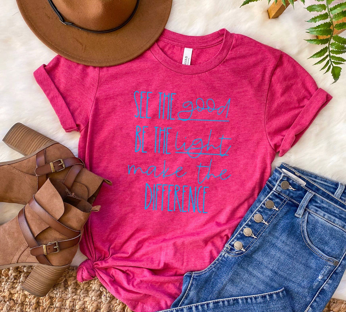 See the good T-shirt