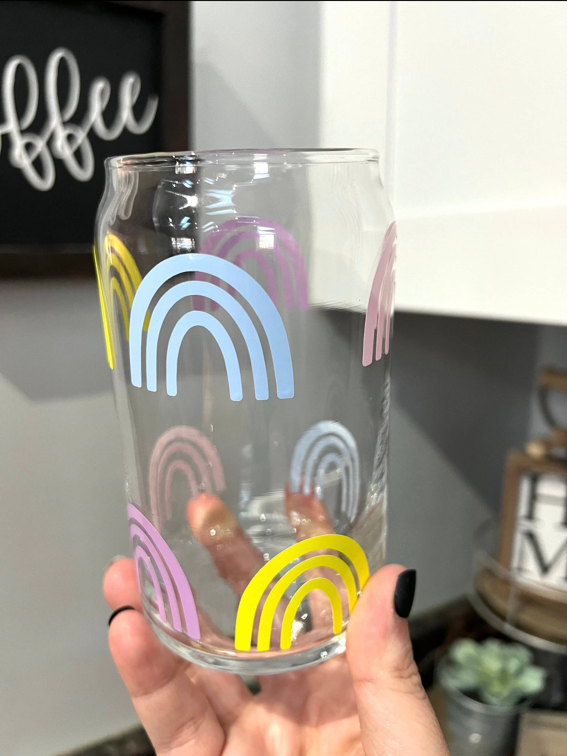 Pastel rainbow cup