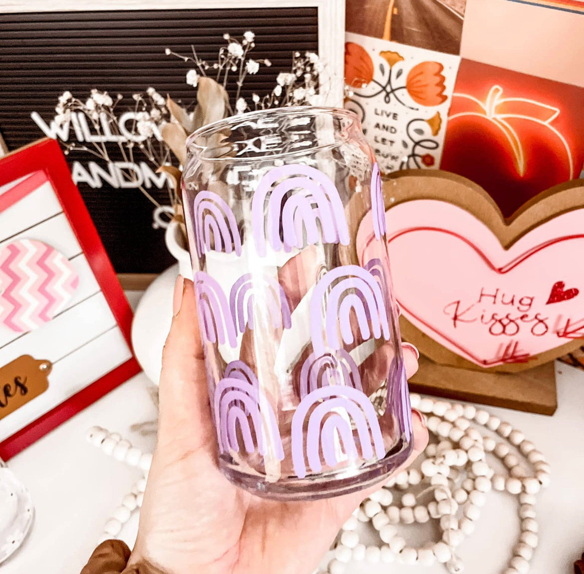 Purple rainbow cup