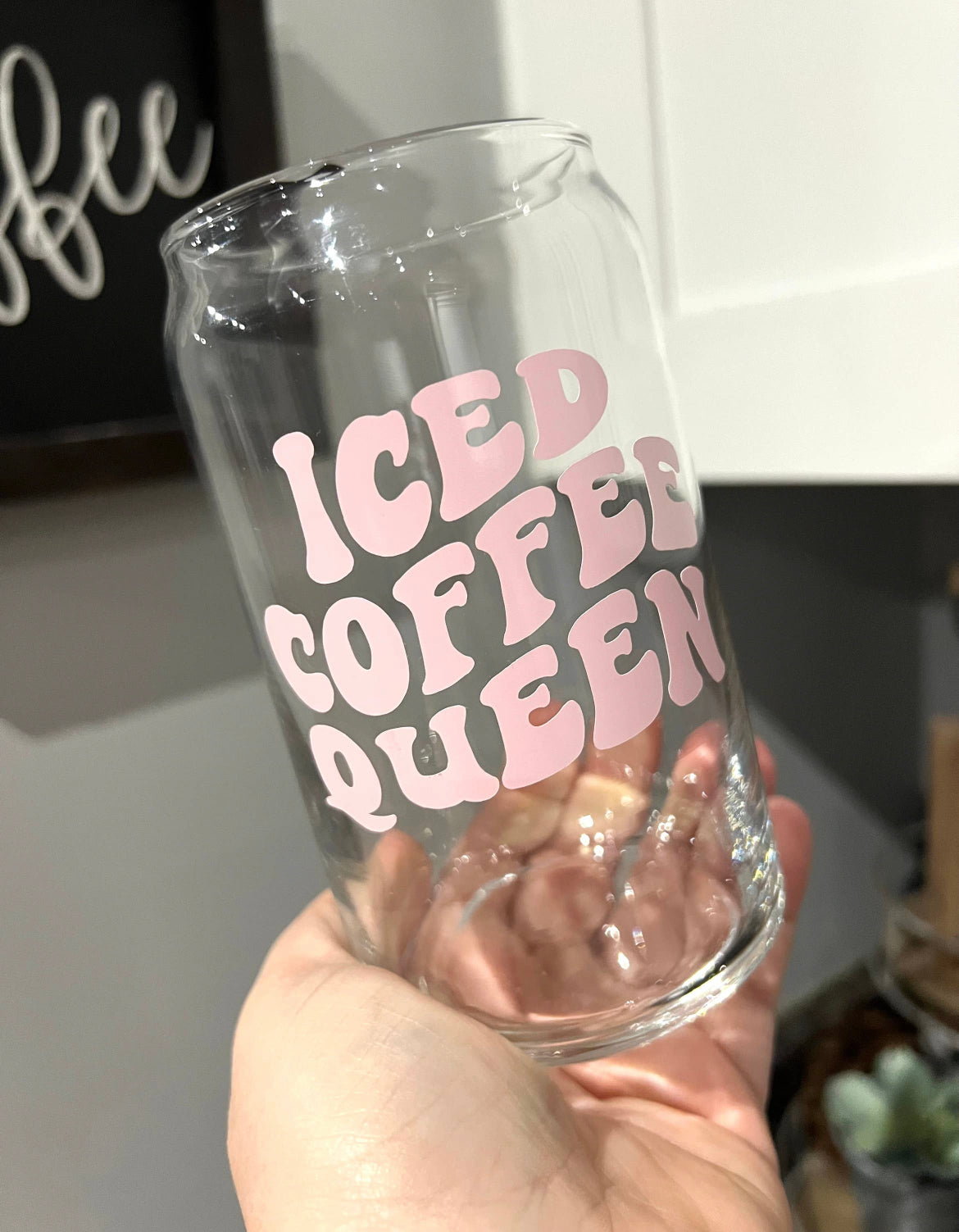 Iced coffee queen cup