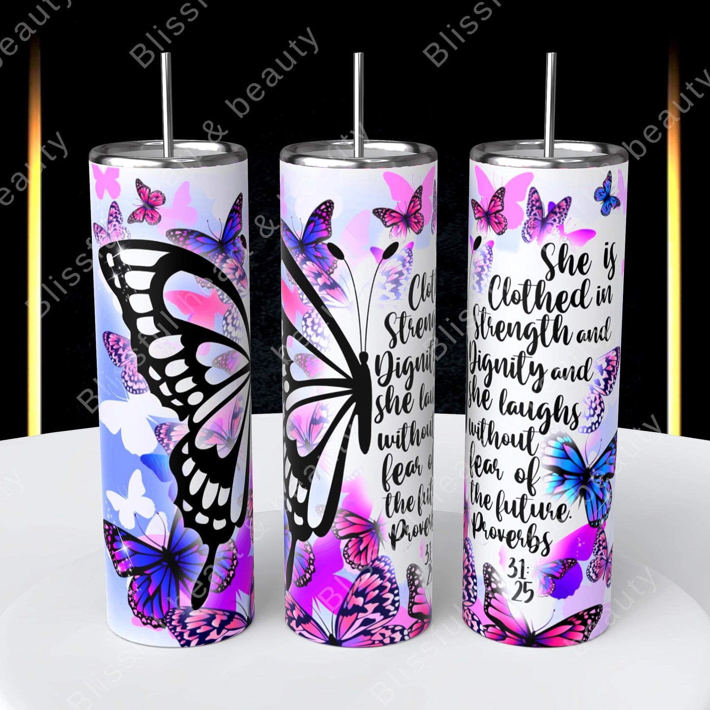 Butterfly tumbler