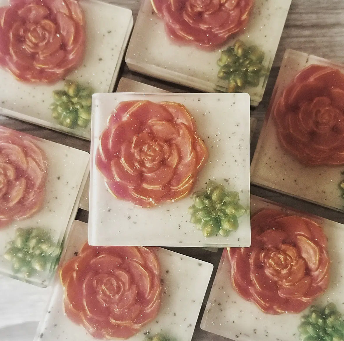 Succulent garden artisan soap
