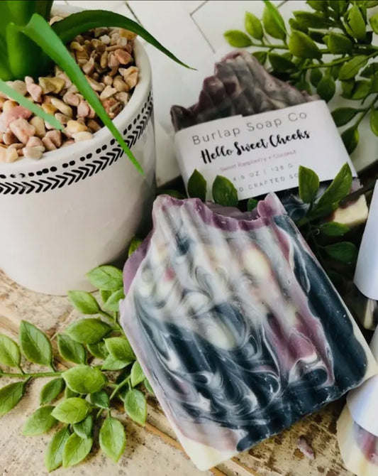 Sweet raspberry and coconut soap