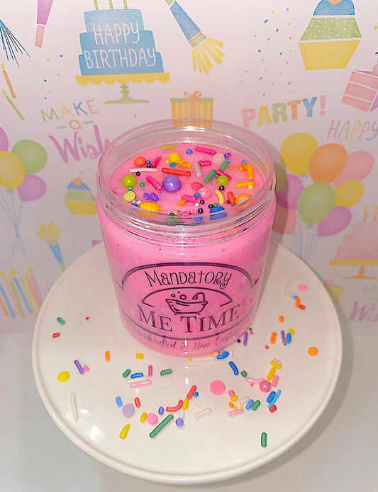 Birthday cake sugar scrub