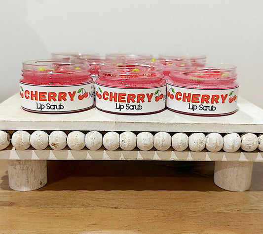 Cherry lip scrub