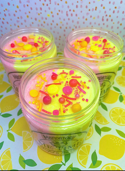 Strawberry lemonade sugar scrub