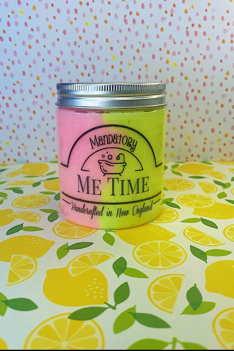 Strawberry lemonade sugar scrub