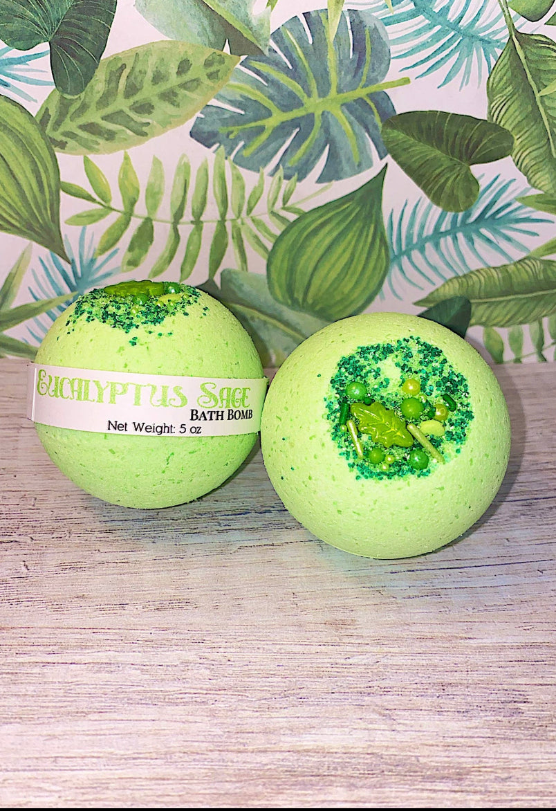 Eucalyptus sage bath bomb