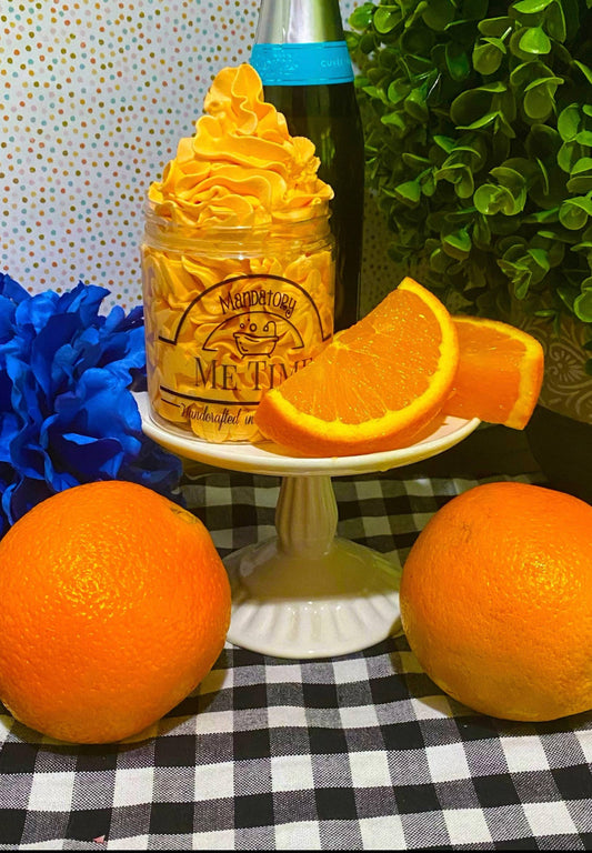 Orange mimosa whipped body butter