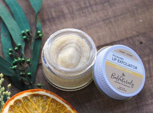 Honey and sugar lip exfoliator