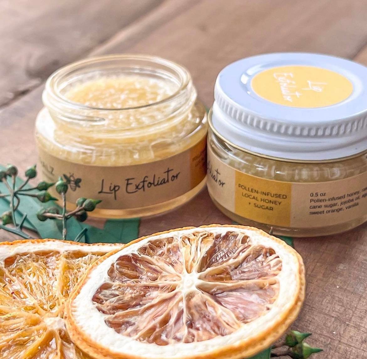 Honey and sugar lip exfoliator
