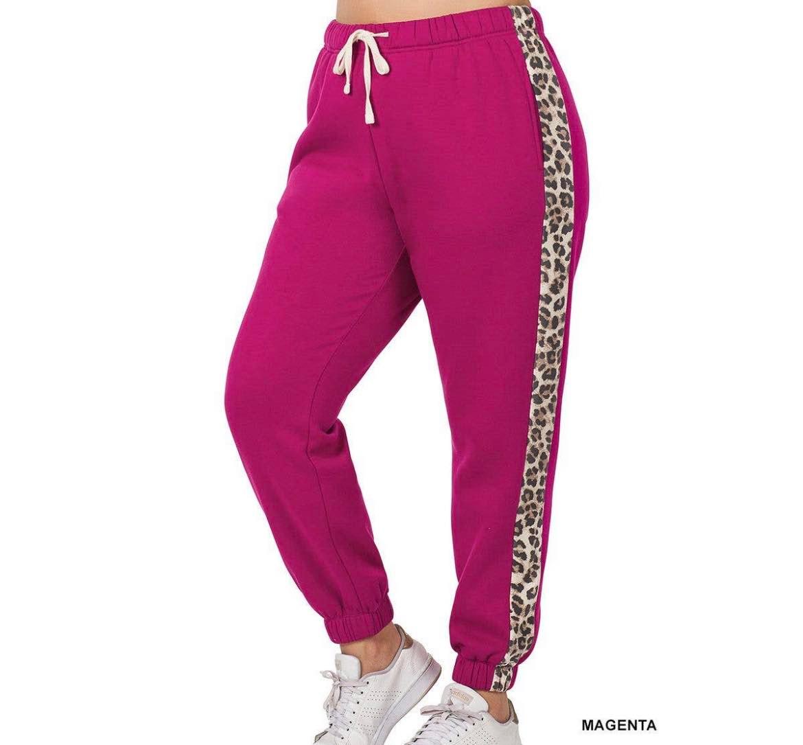 Leopard sweatpants