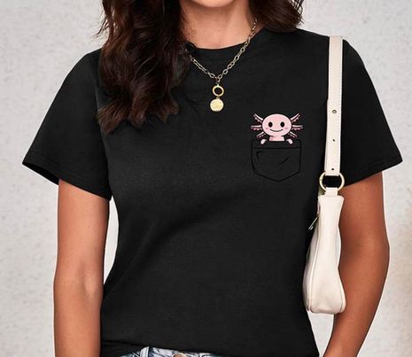 Funny cute axolotl tee