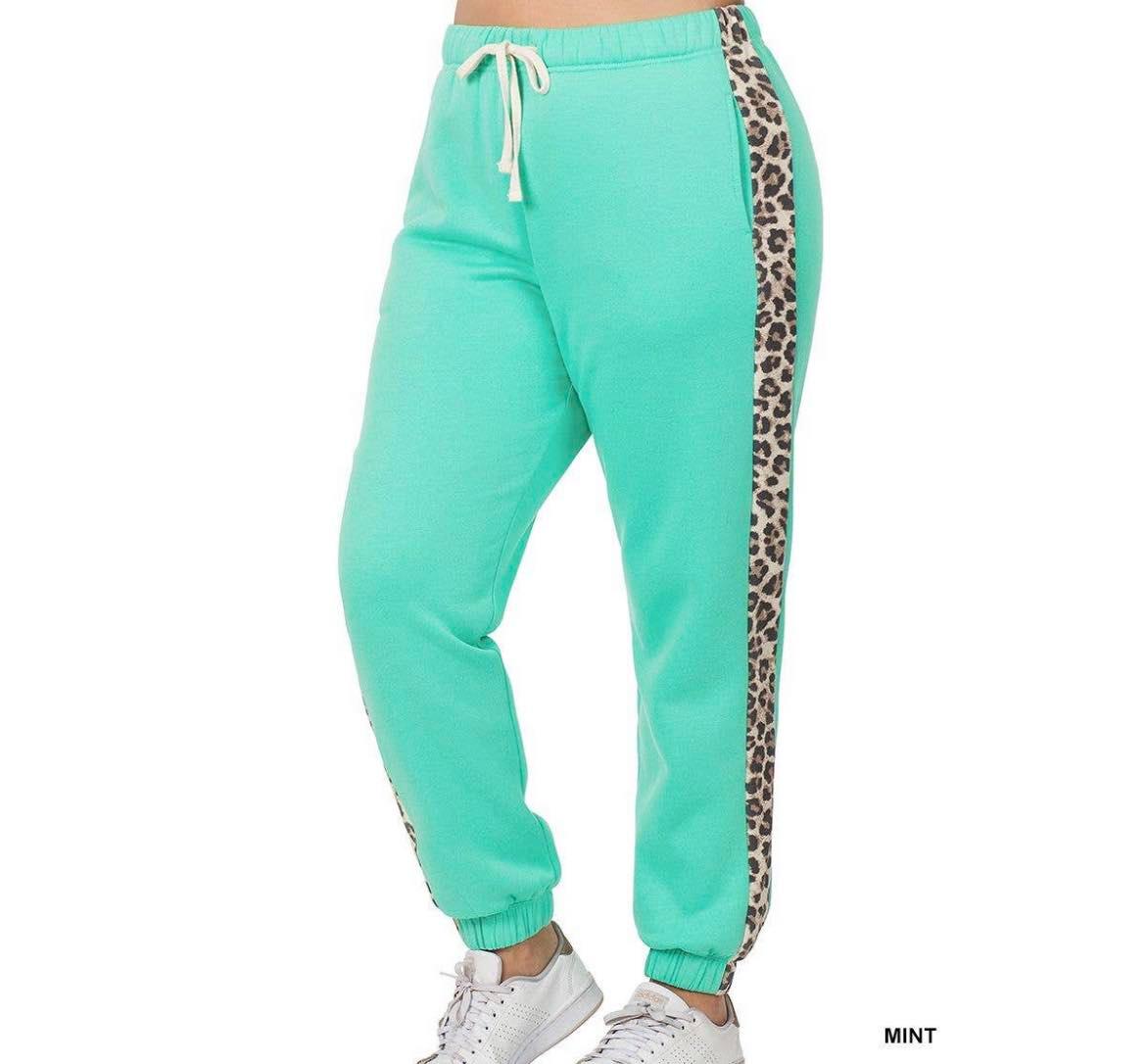 Leopard sweatpants