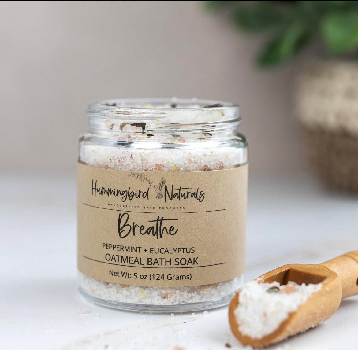 Breathe oatmeal and salt soak