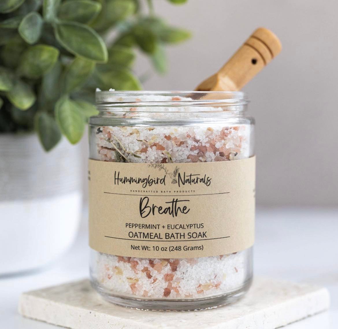 Breathe oatmeal and salt soak