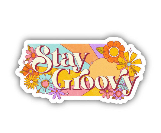 Stay groovy sticker