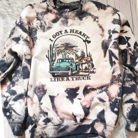 Heart like a truck sweatshirt